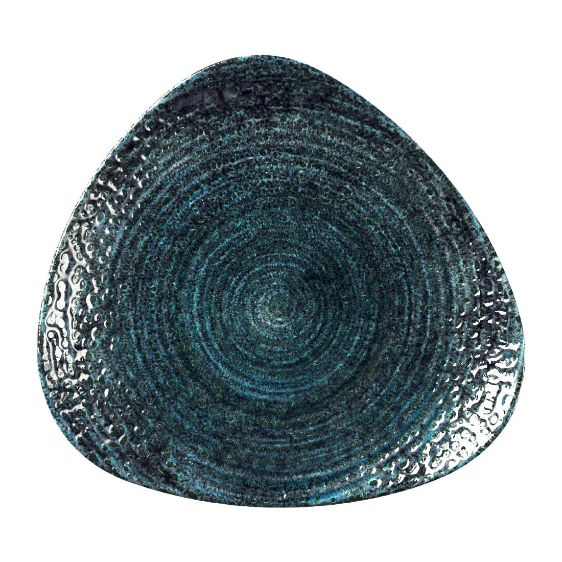 Churchill Homespun Chroma Blue Triangle Plates 265mm (12 Pack)