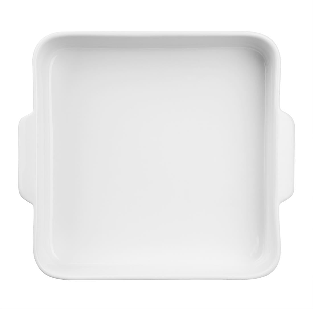 Olympia Whiteware Square Eared Roaster 200x180x40mm (3 Pack)