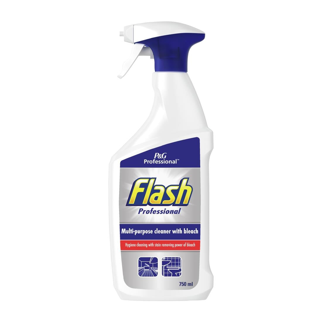 Flash Professional Multi-Purpose Cleaner With Bleach 750ml (10 Pack)
