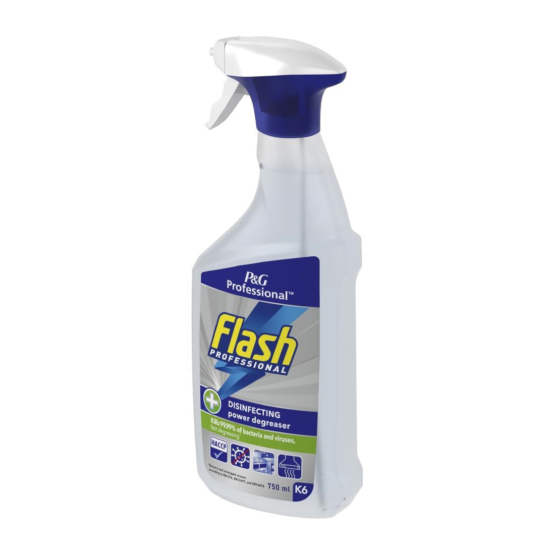Flash Professional Disinfecting Power Degreaser Cleaning Spray 750ml (6 Pack)