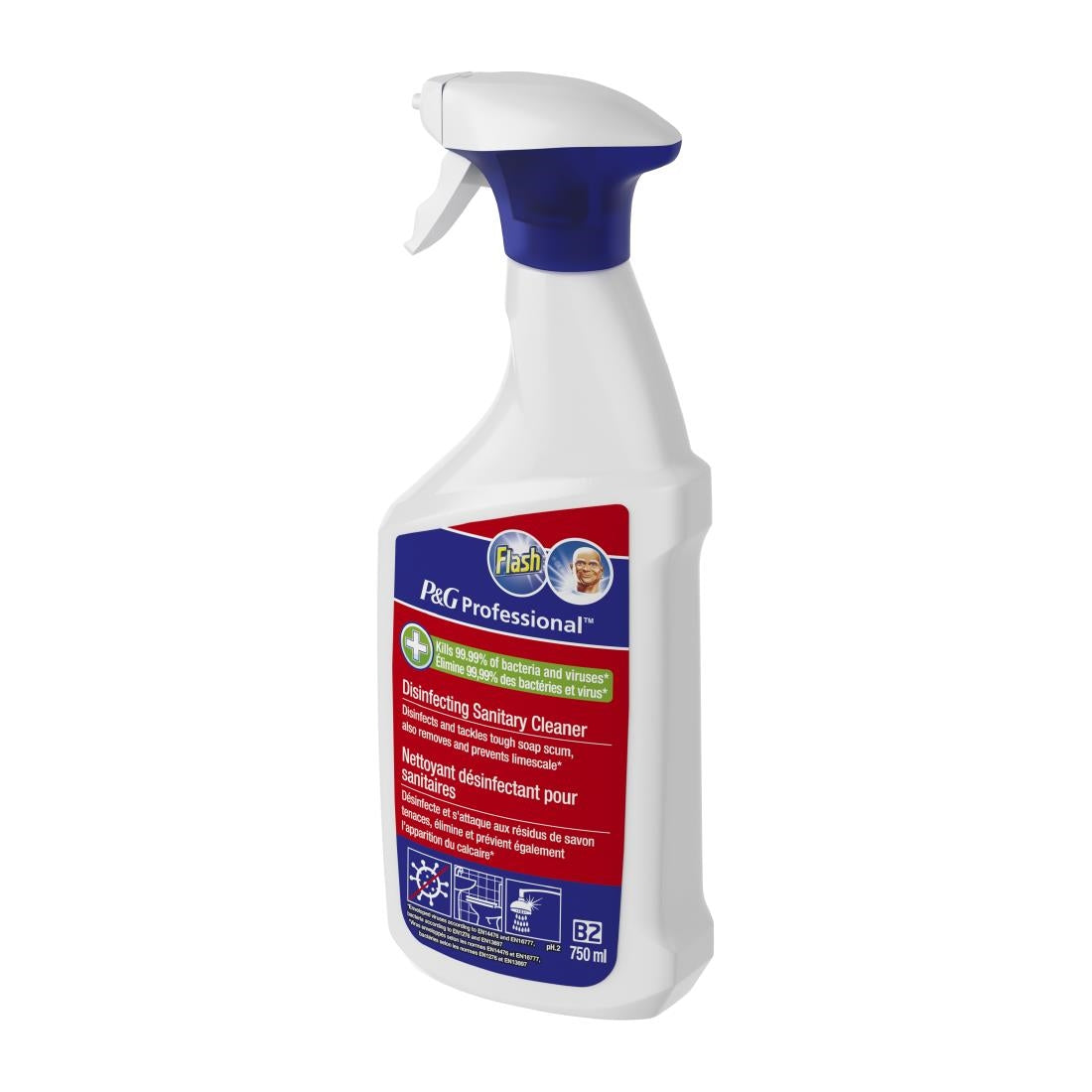 Flash Professional Disinfecting Sanitary Cleaner 750ml (10 Pack)