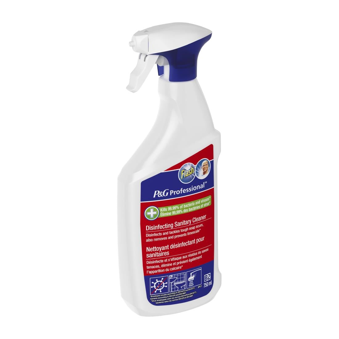 Flash Professional Disinfecting Sanitary Cleaner 750ml (10 Pack)