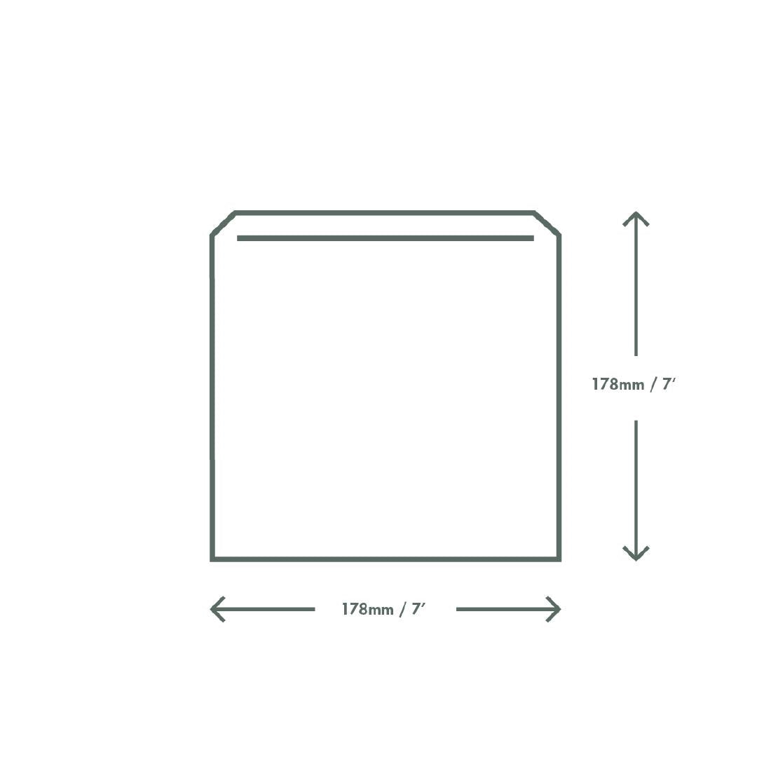 Vegware Compostable Paper Sandwich Bags Kraft - 7x7" (1000 pack)