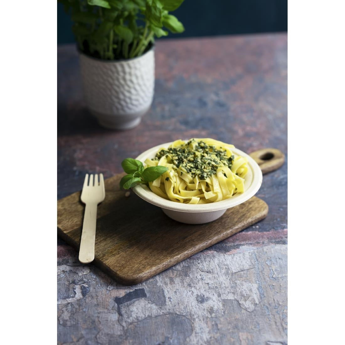 Vegware Compostable Nourish Moulded Fibre Bowls Natural 12oz/340ml (500 Pack)