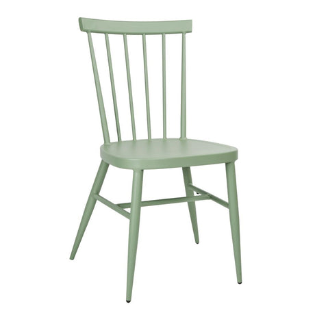 Bolero Windsor Aluminium Green Chairs (4 Pack)