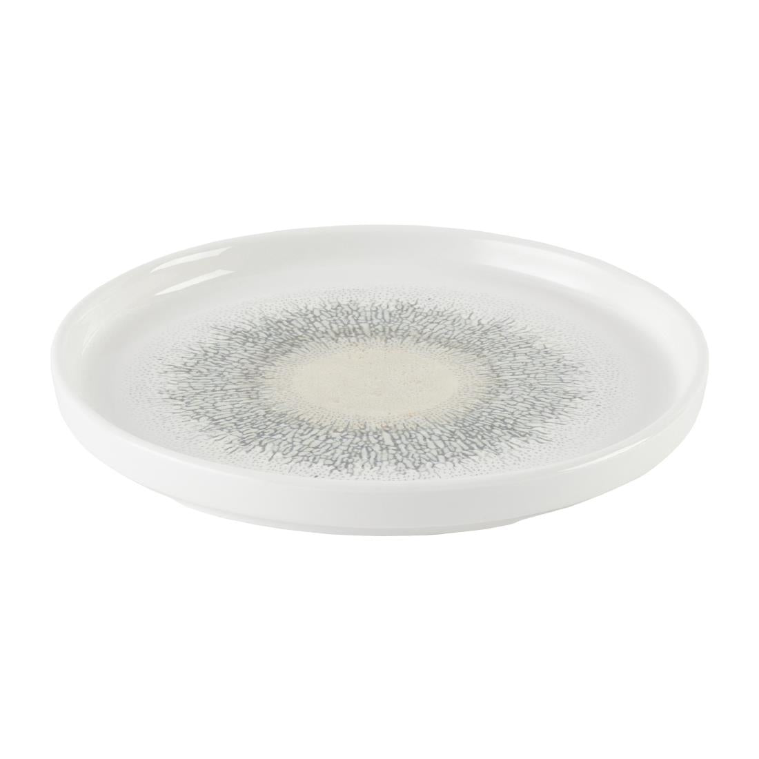 Churchill Studio Prints Fusion Agate Grey Chefs' Walled Plates 260mm (6 Pack)
