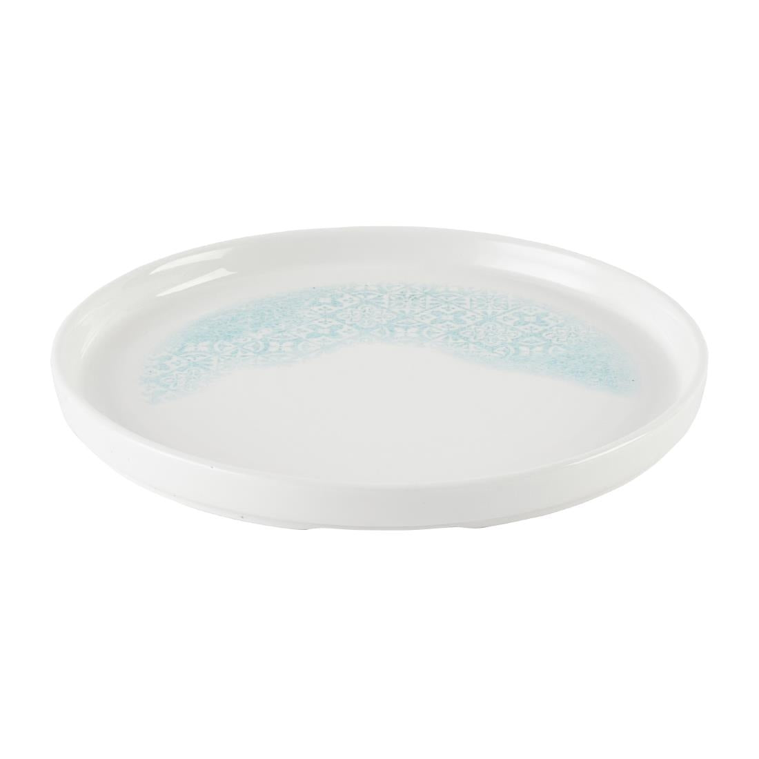 Churchill Vintage Prints Med Tiles Aquamarine Chefs' Walled Plates 210mm (6 Pack)