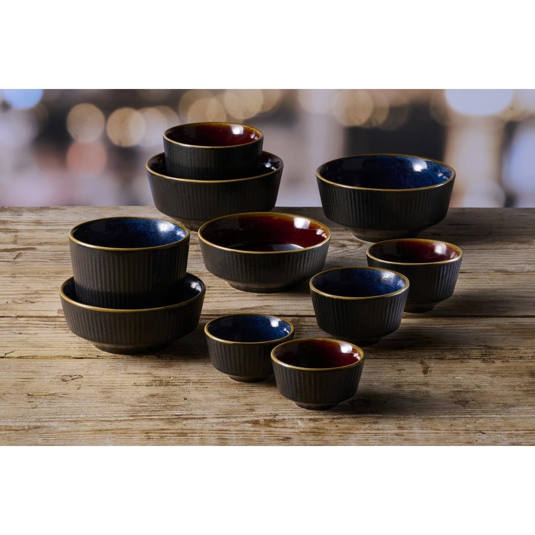 Churchill Nourish Tokyo Blue Kochi Soup Bowls 62 x 130mm (12 Pack)