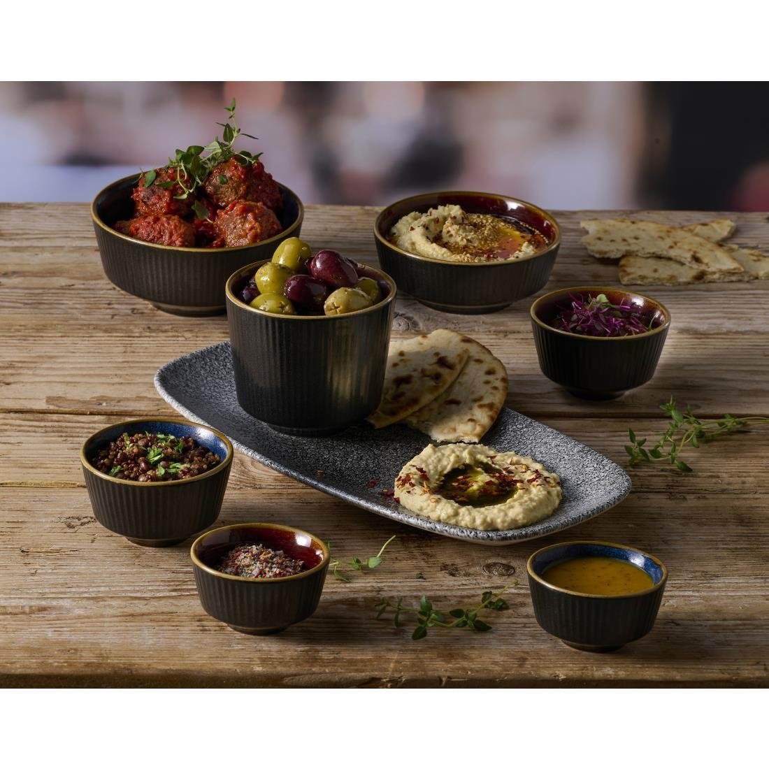 Churchill Nourish Tokyo Blue Kochi Dip Pot 48x80mm (12 Pack)