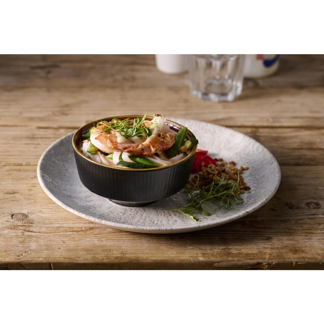 Churchill Nourish Tokyo Black Kochi Soup Bowls 62 x 130mm (12 Pack)