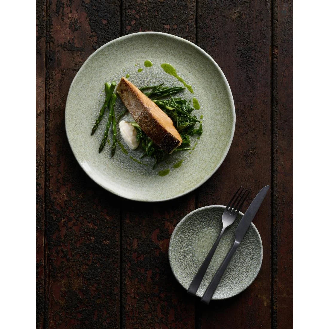 Dudson Harvest Grain Speckled Green Organic Coupe Bowl 210mm (12 Pack)