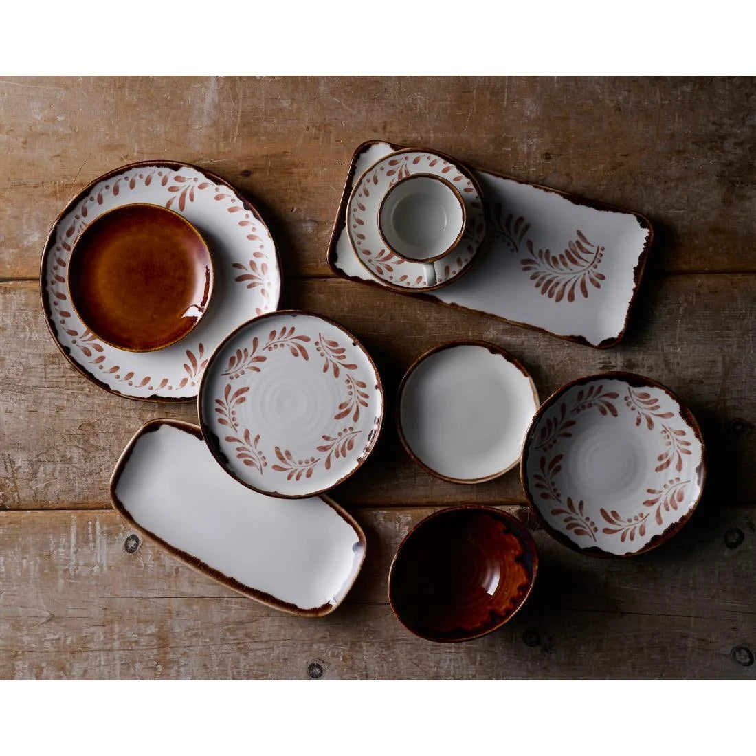 Dudson Harvest Mediterranean Terracotta Saucer 156mm (12 Pack)