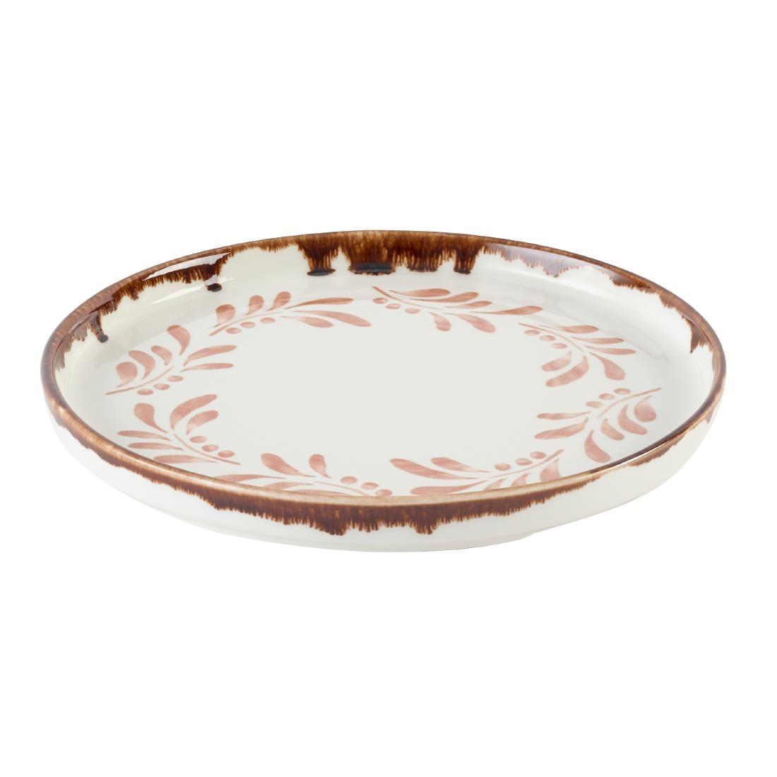 Dudson Harvest Mediterranean Terracotta Round Walled Plate 210mm(6 Pack)