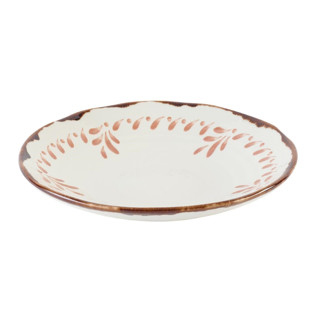Dudson Harvest Mediterranean Terracotta Organic Coupe Bowls 250mm (12 Pack)
