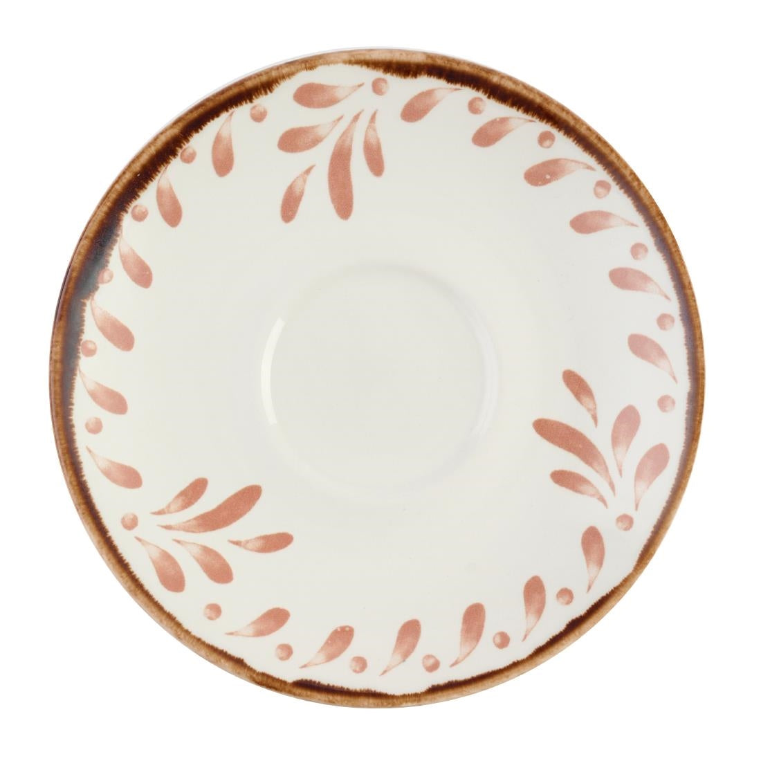 Dudson Harvest Mediterranean Terracotta Saucer 156mm (12 Pack)