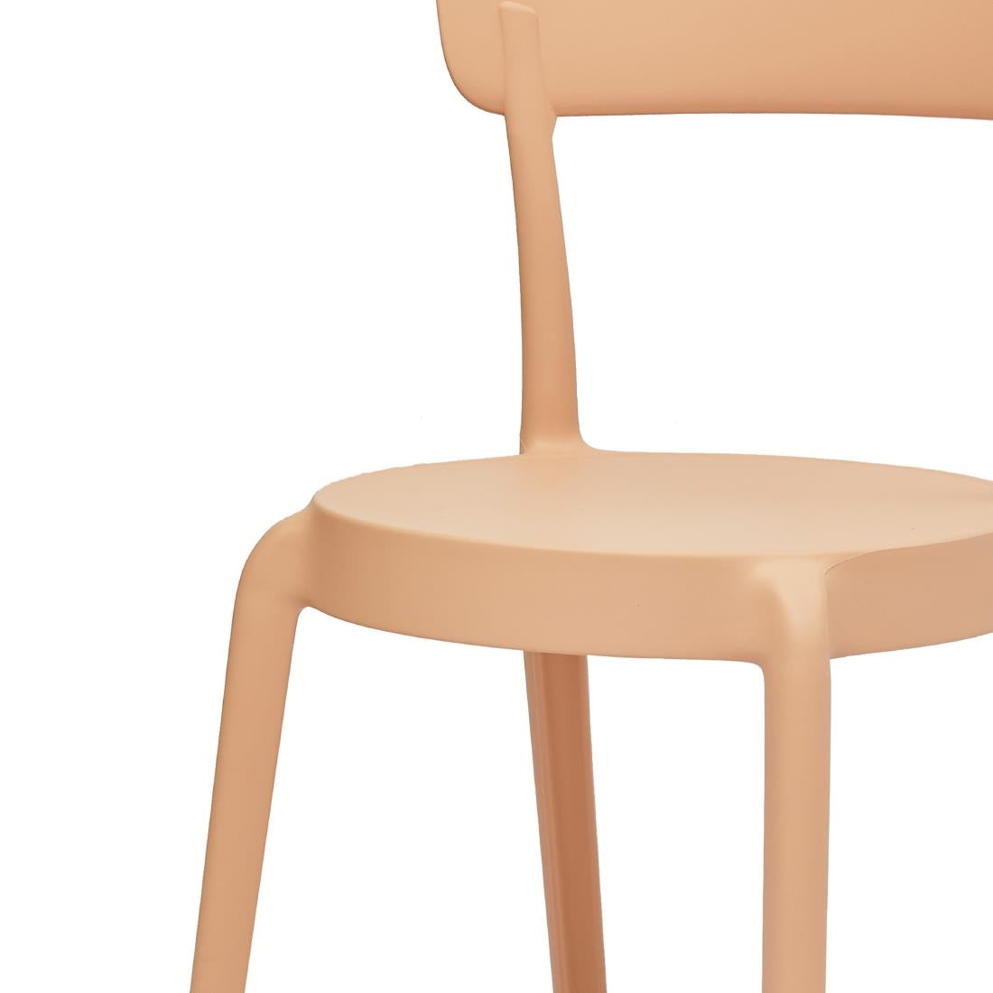 Bolero Mila Café Chairs Light Nude Pink (2 Pack)