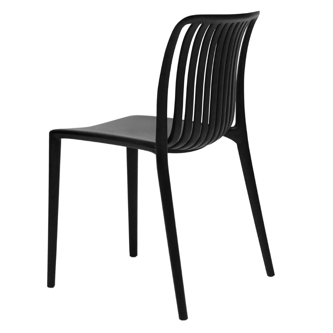 Bolero Verona Café Chairs Black (2 Pack)