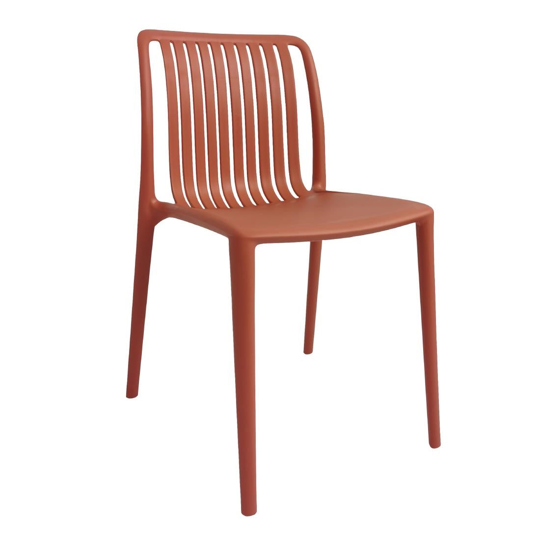 Bolero Verona Café Chairs Mild Orange (2 Pack)
