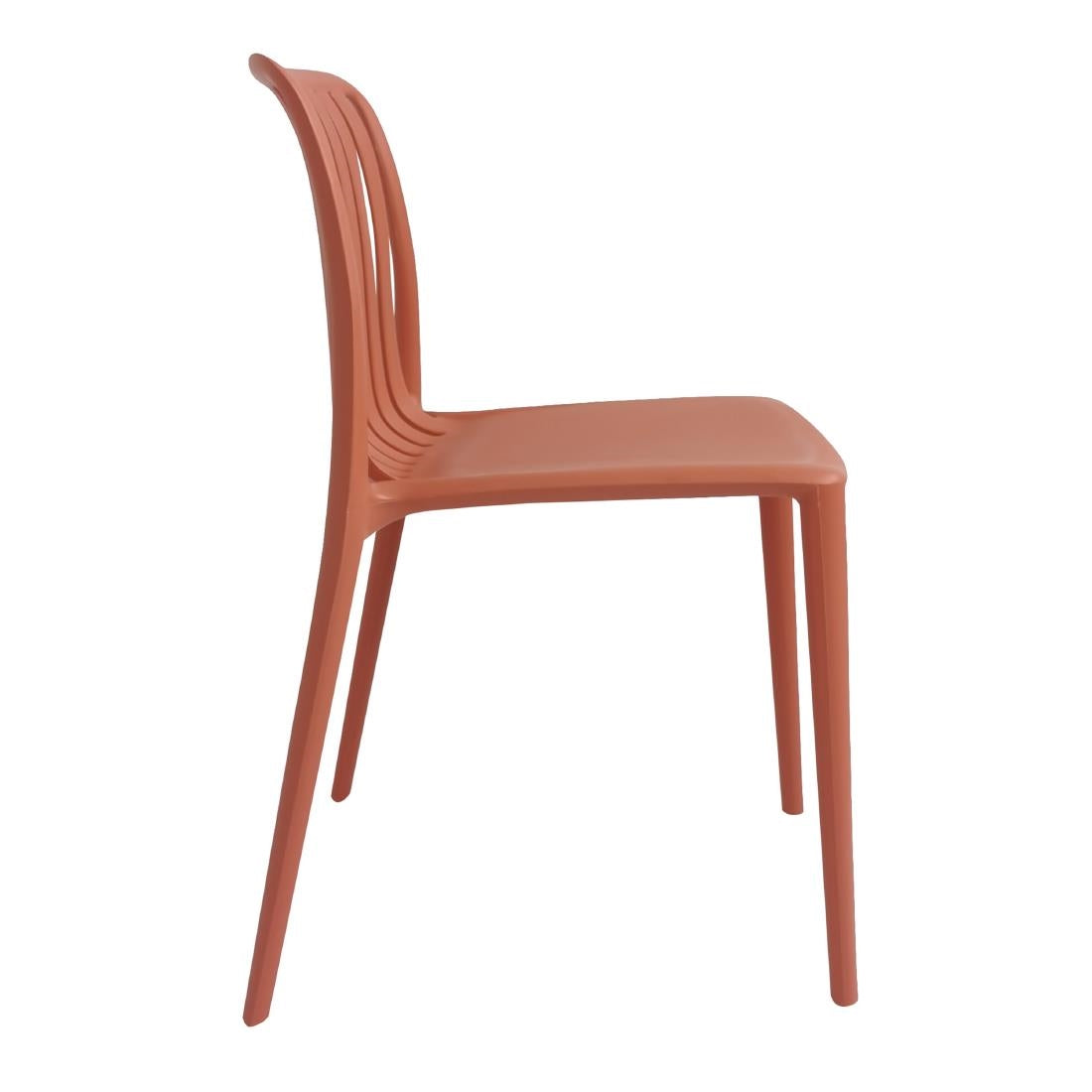 Bolero Verona Café Chairs Mild Orange (2 Pack)