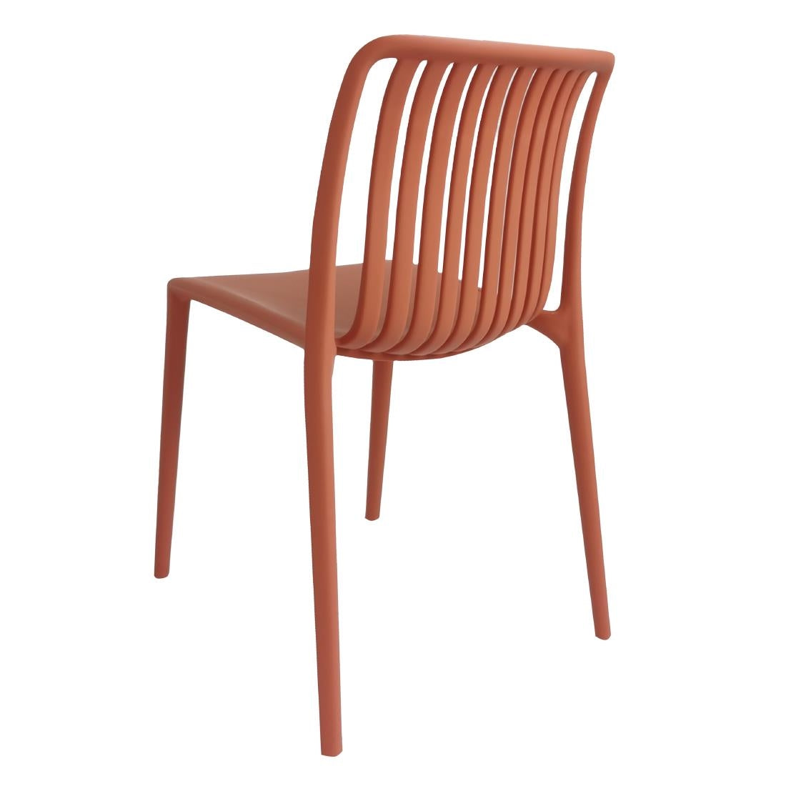 Bolero Verona Café Chairs Mild Orange (2 Pack)