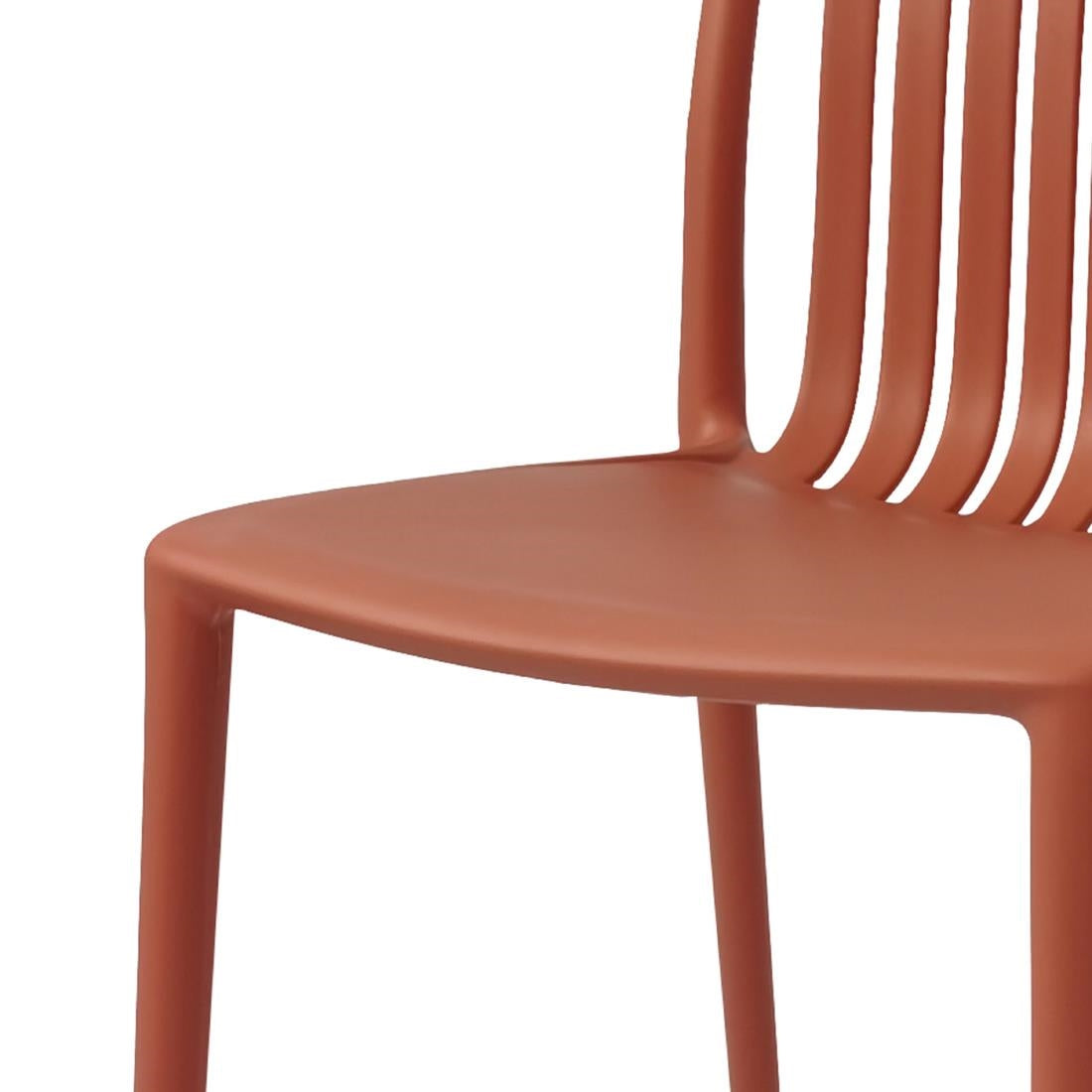 Bolero Verona Café Chairs Mild Orange (2 Pack)