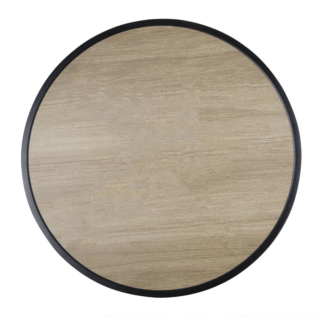 Bolero Marston Round Outdoor Table Black 700mm