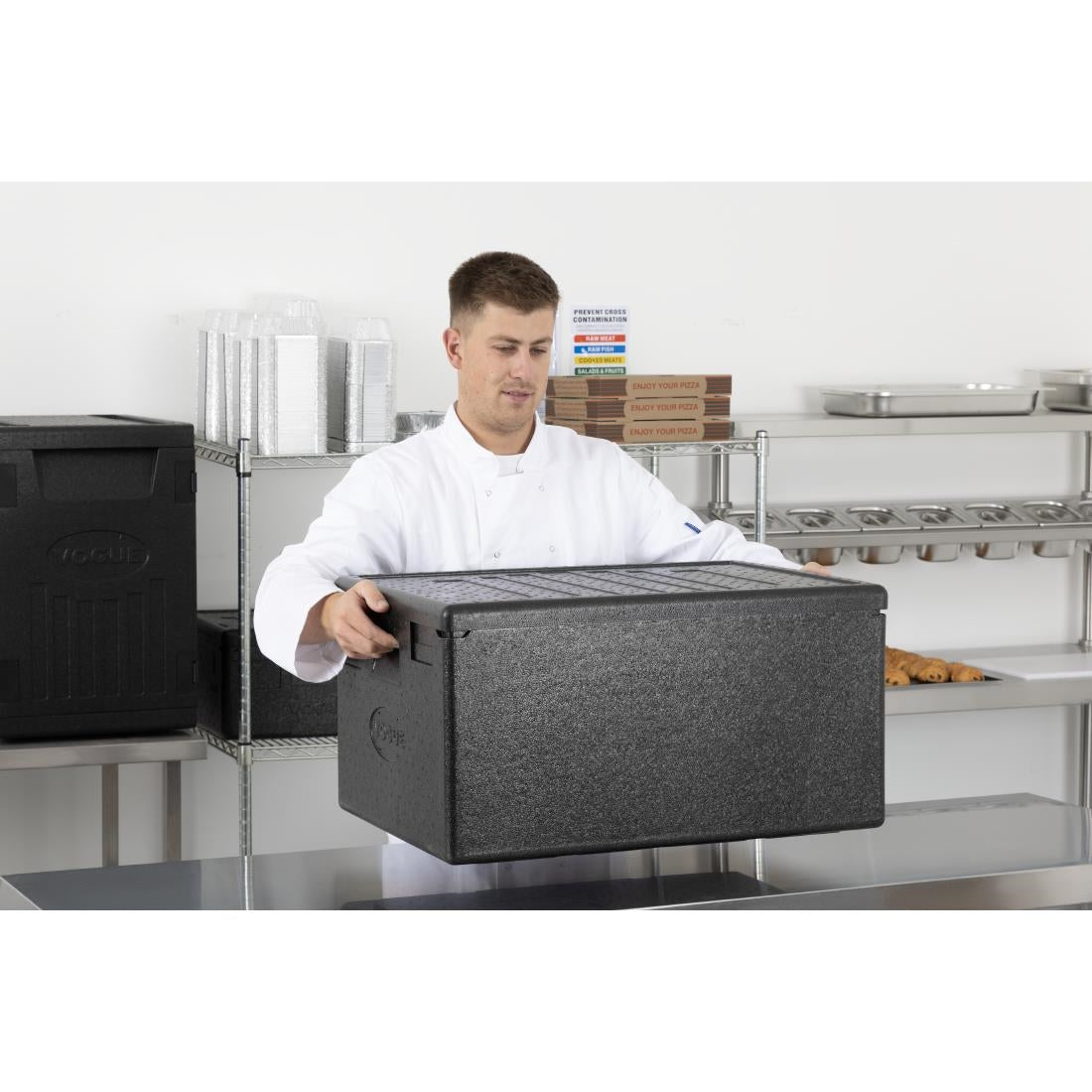 Vogue Insulated EPP Food Transport Box 81Ltr for Patisserie Trays
