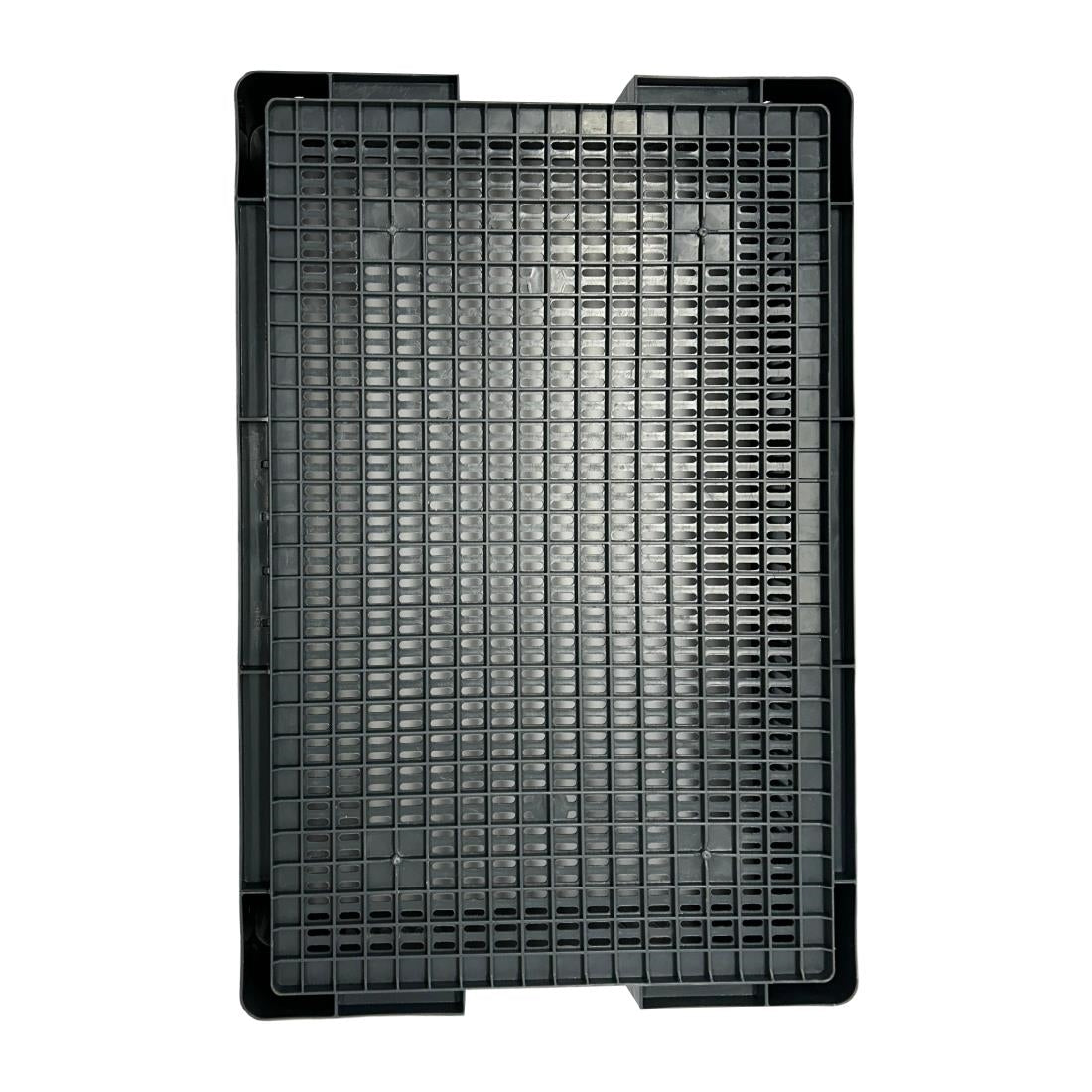 Vogue Perforated Plastic Storage Crate 600x400x120mm