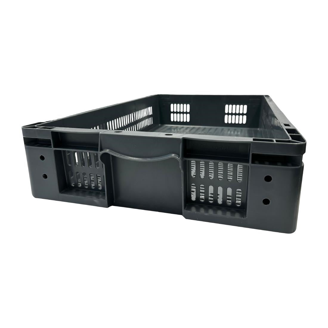 Vogue Perforated Plastic Storage Crate 600x400x120mm