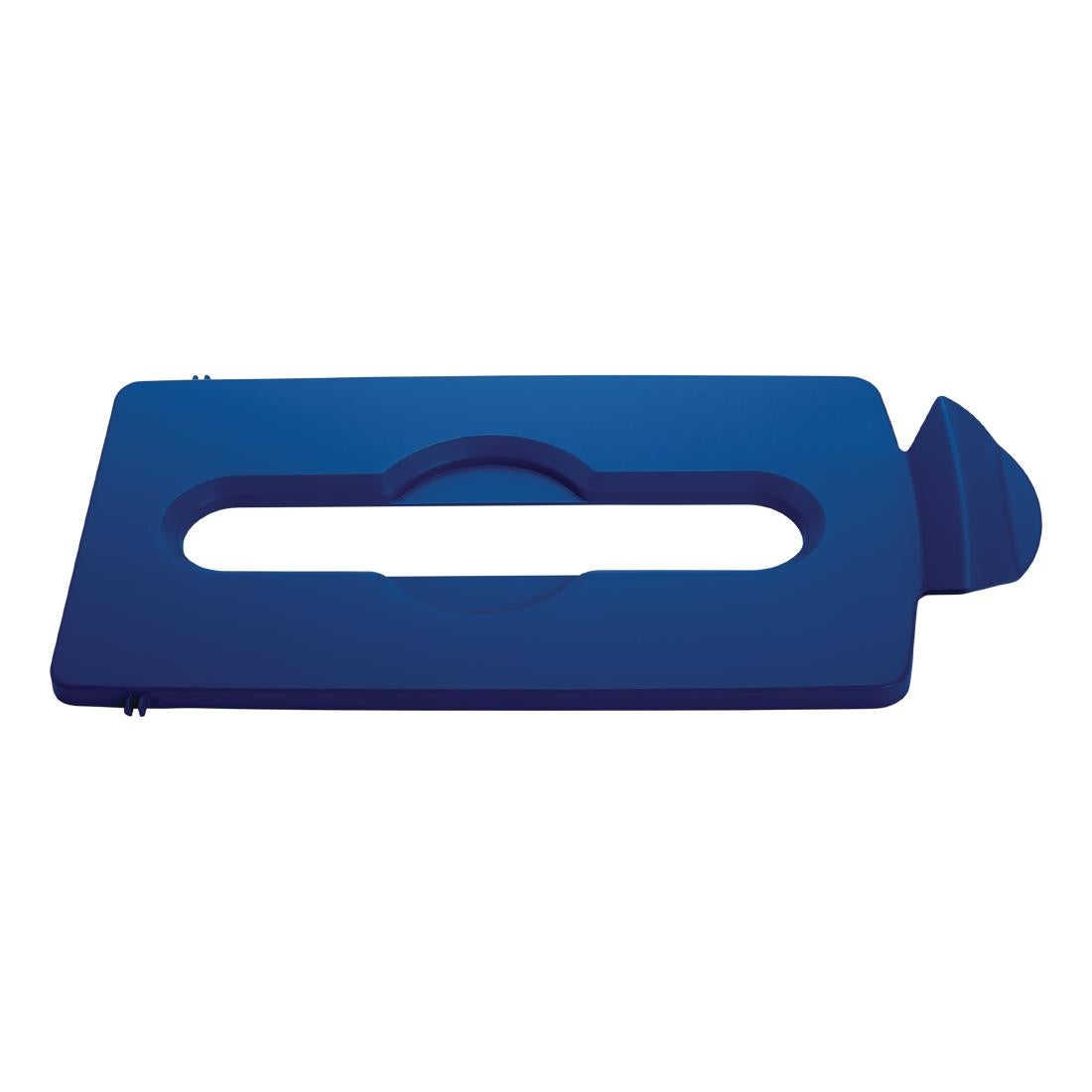 Rubbermaid Slim Jim Paper Slot Lid Blue