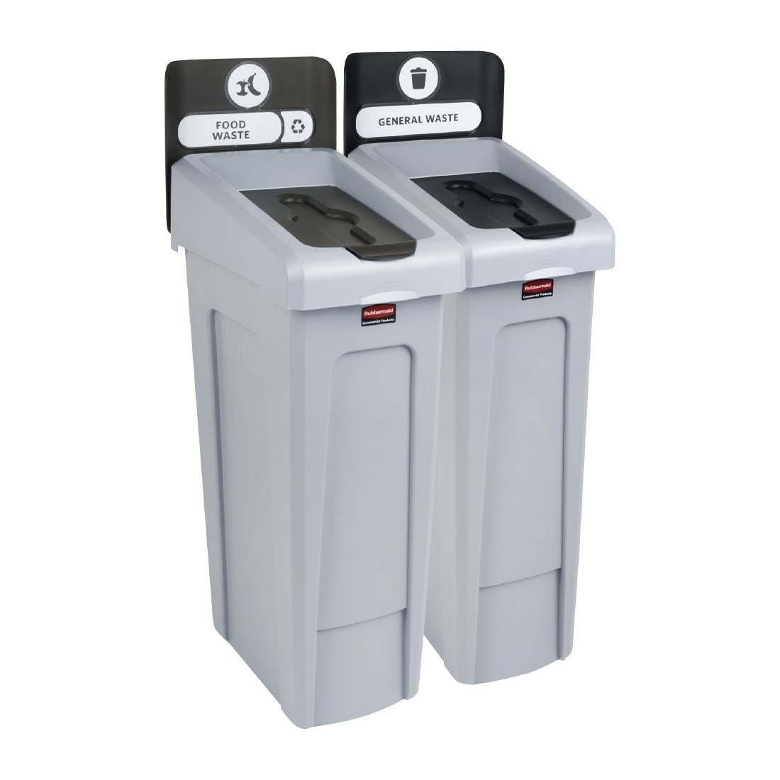 Rubbermaid Slim Jim Two Stream Recycling Station 2x 87Ltr
