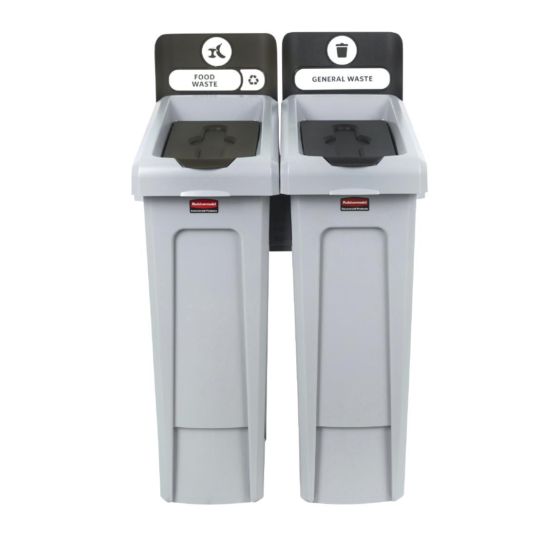 Rubbermaid Slim Jim Two Stream Recycling Station 2x 87Ltr