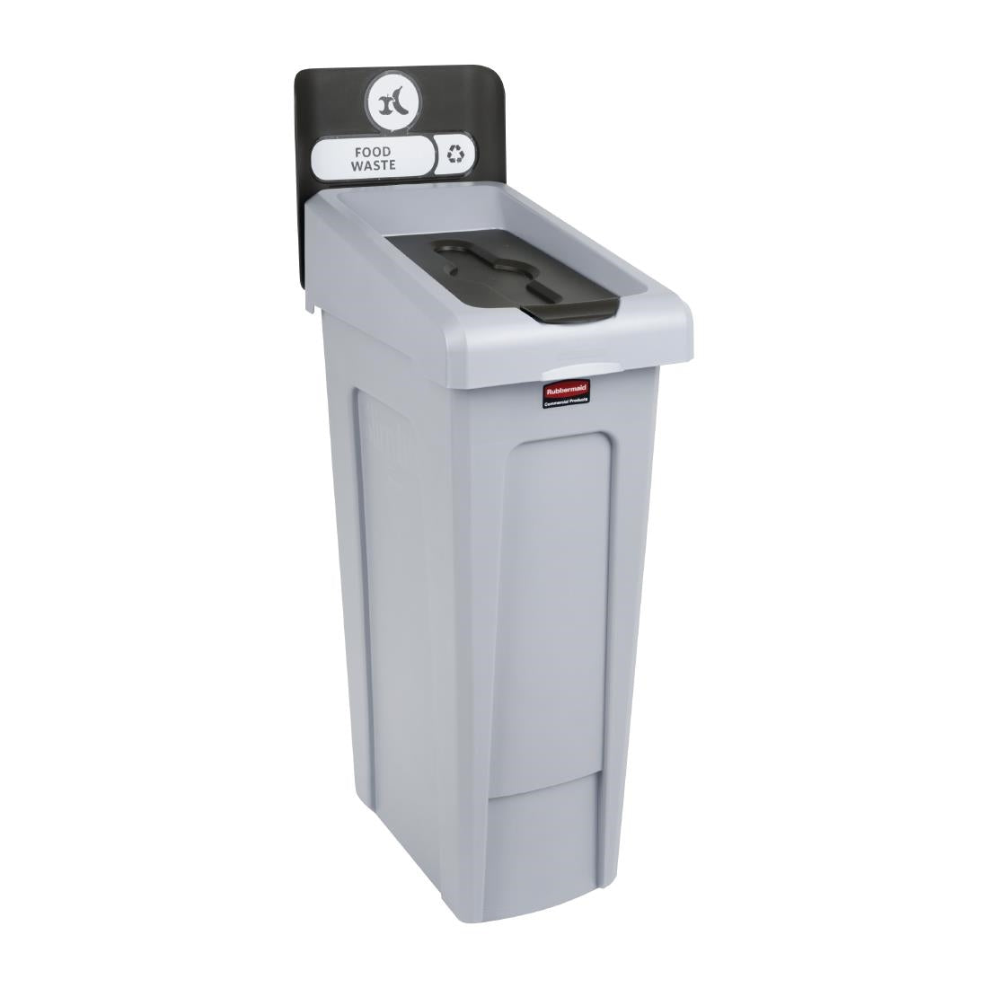 Rubbermaid Slim Jim Food Waste Recycling Station Brown 87Ltr