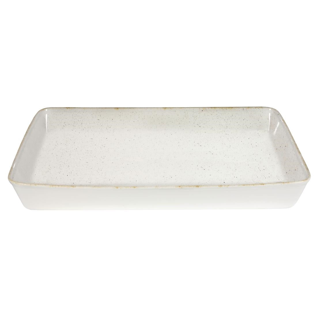 Churchill Stonecast Hints Rectangular Baking Dishes Barley White 325 x 530mm