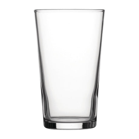 Utopia Nucleated Toughened Conical Beer Glasses 280ml CE Marked (48 Pack)