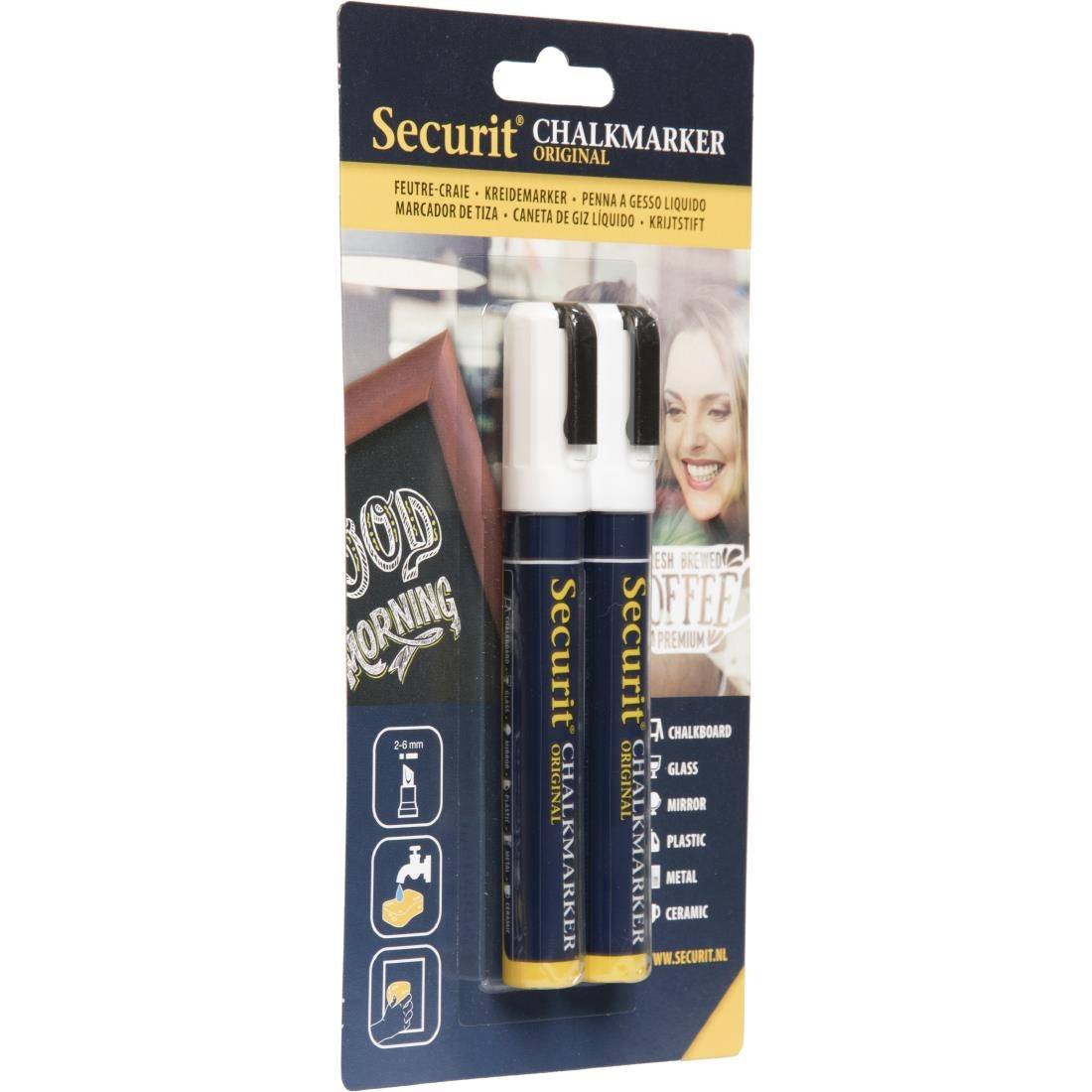 Chalk Markers White (2 Pack)