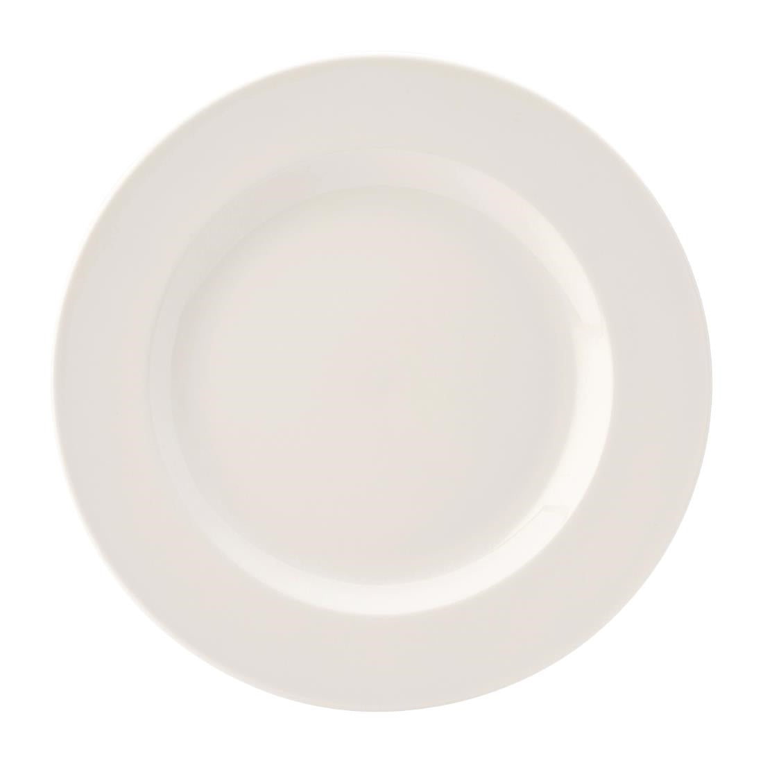 Utopia Pure White Wide Rim Plates 250mm (24 Pack)