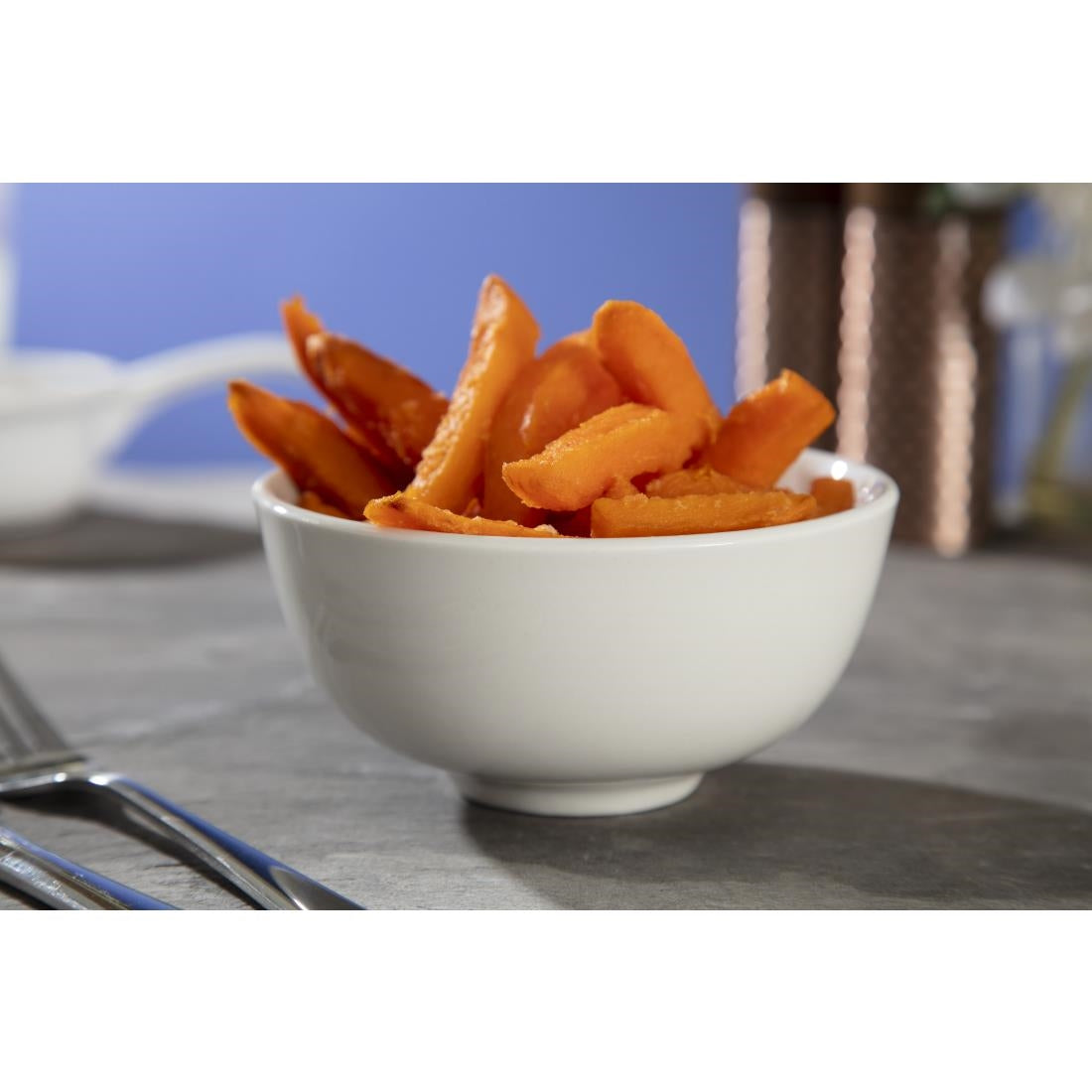 Utopia Pure White Rice Bowls 125mm (24 Pack)