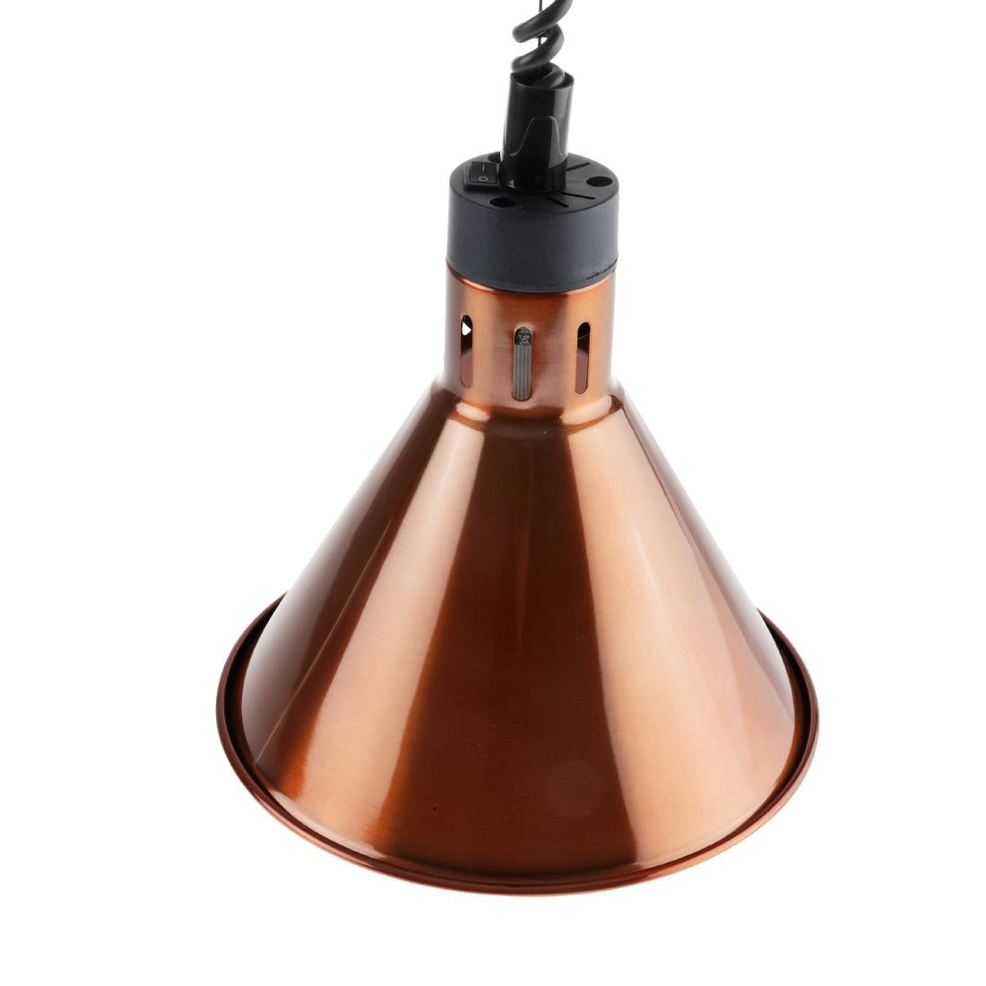 Buffalo Conical Retractable Heat Shade Copper Finish
