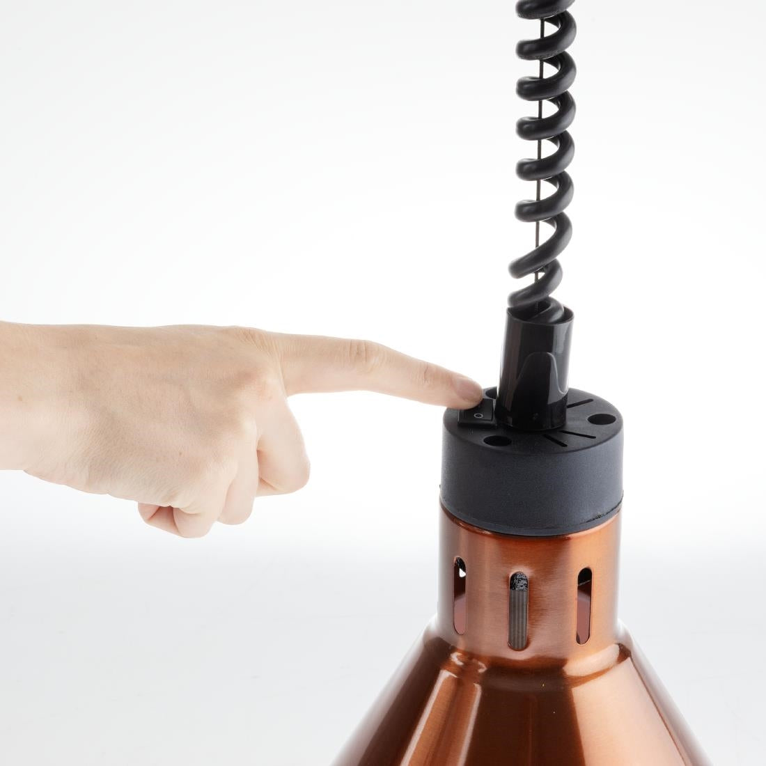 Buffalo Conical Retractable Heat Shade Copper Finish