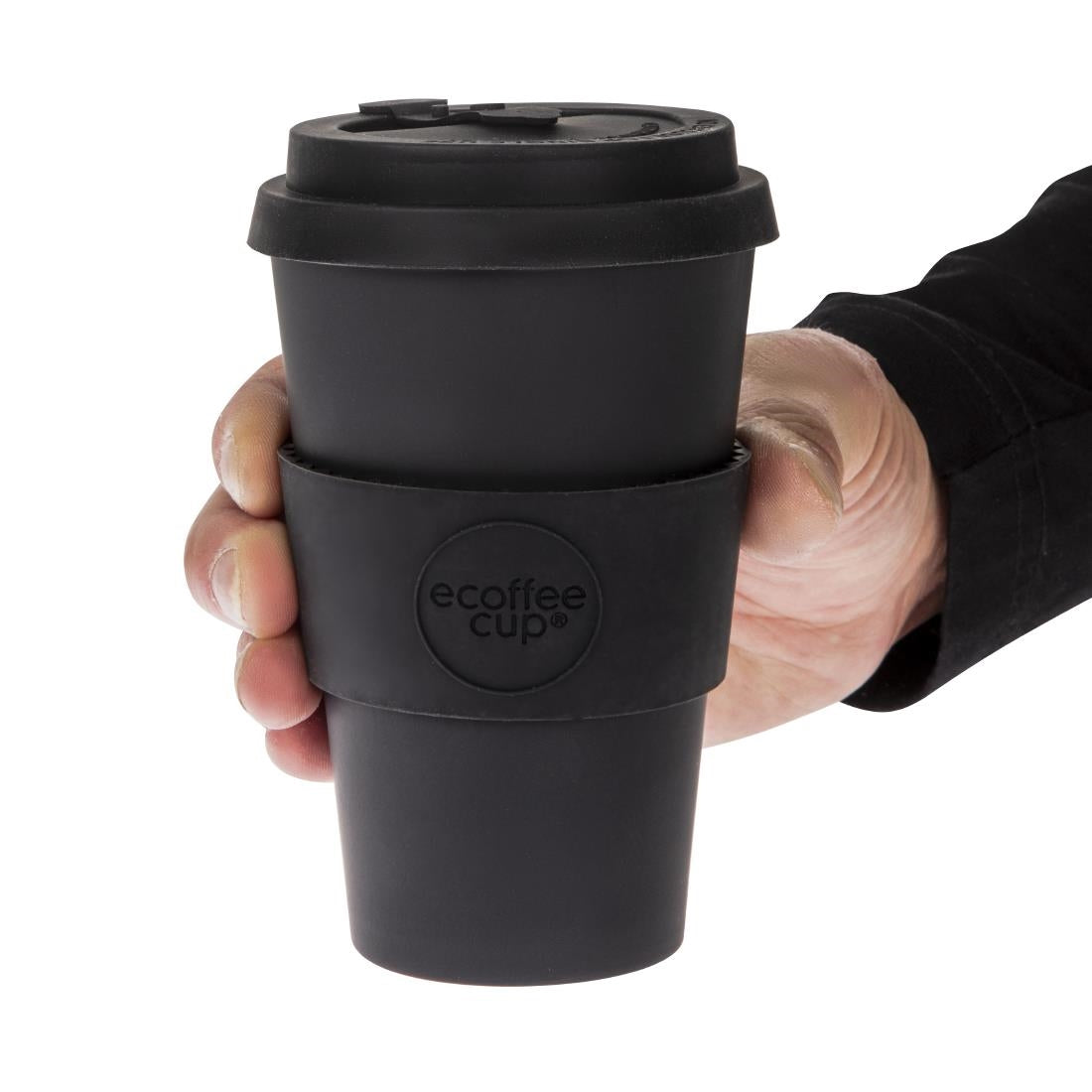 ecoffee Cup Reusable Coffee Cup Kerr & Napier Black 14oz