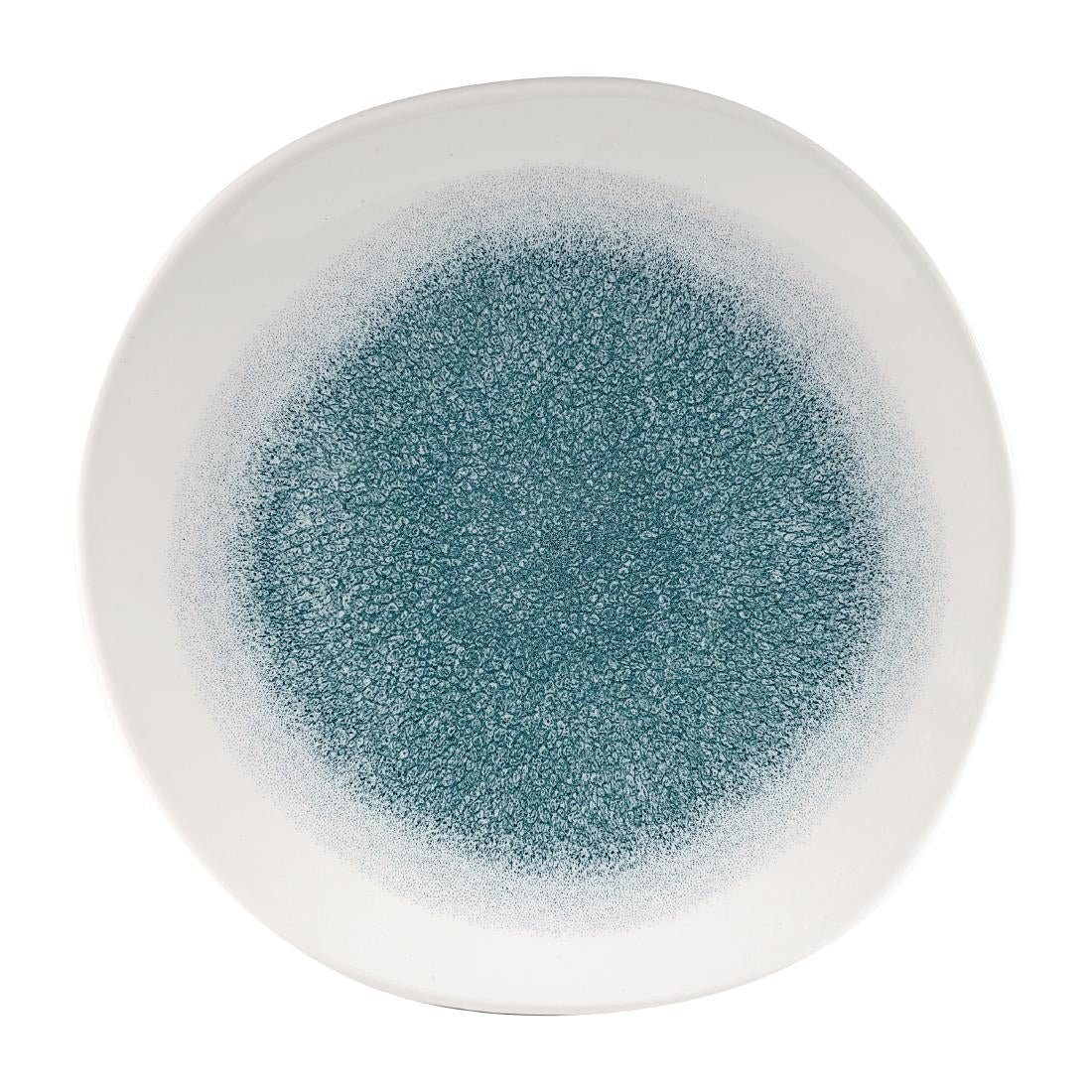 Churchill Raku Round Trace Plates Jade Green 264mm (12 Pack)
