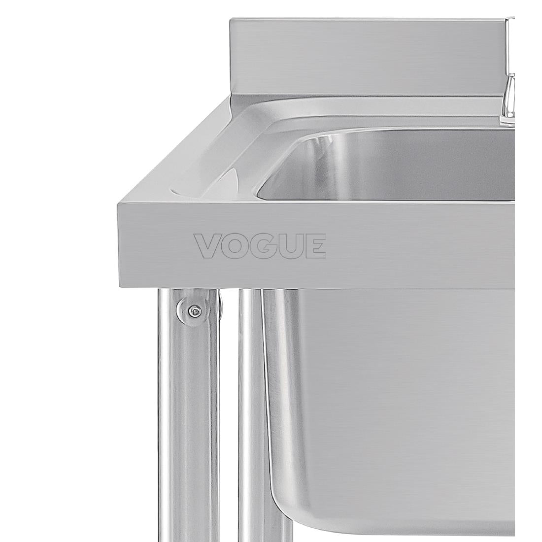 Vogue Single Sink Right Hand Drainer 1000mm