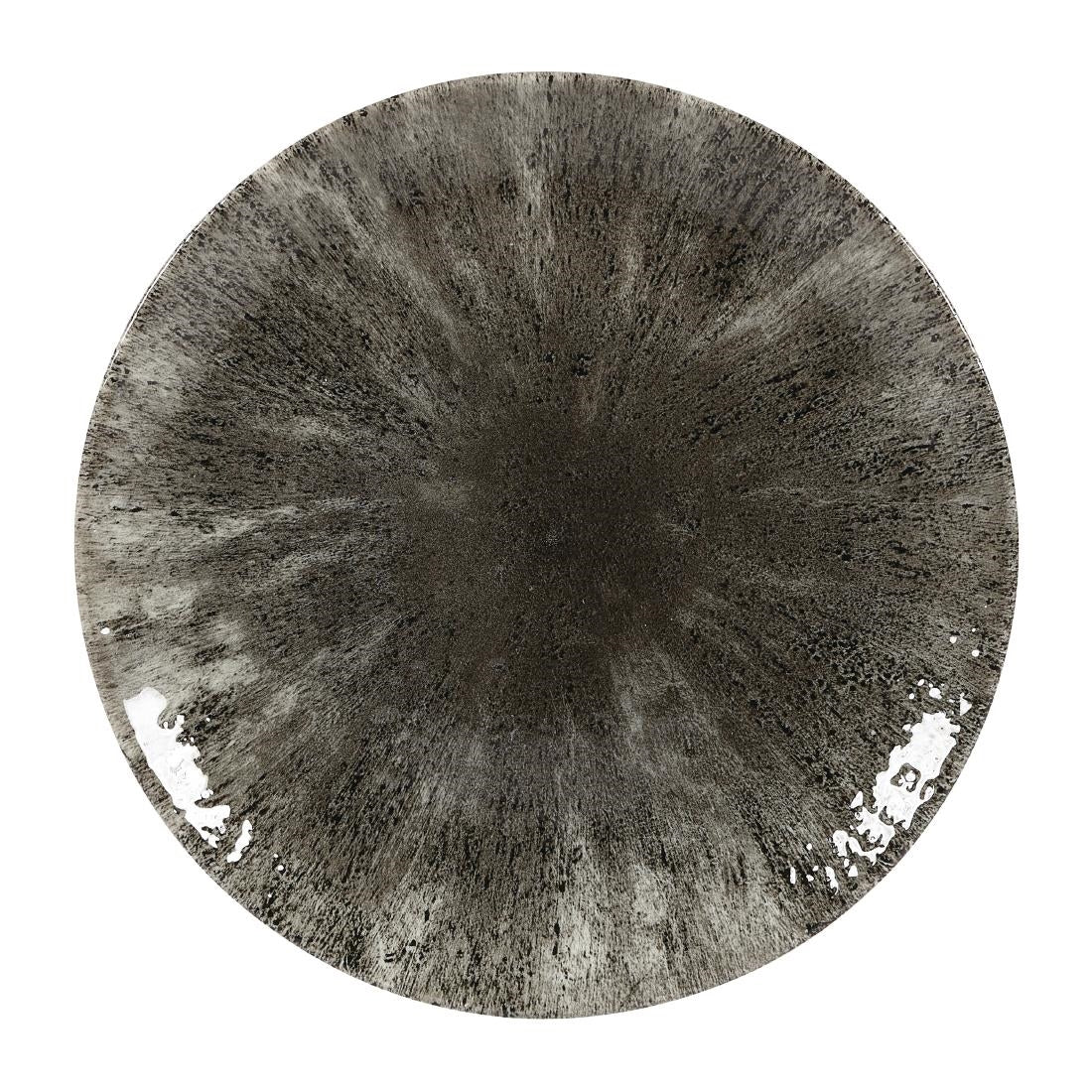 Churchill Stone Quartz Black Evolve Coupe Plates 217mm (12 Pack)