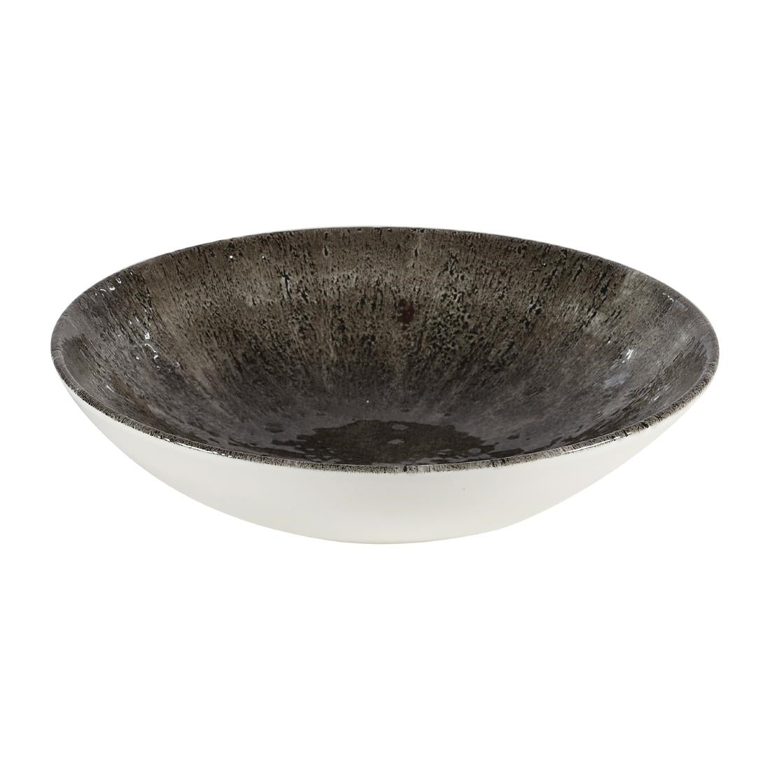 Churchill Stone Quartz Black Evolve Coupe Bowls 182mm (12 Pack)