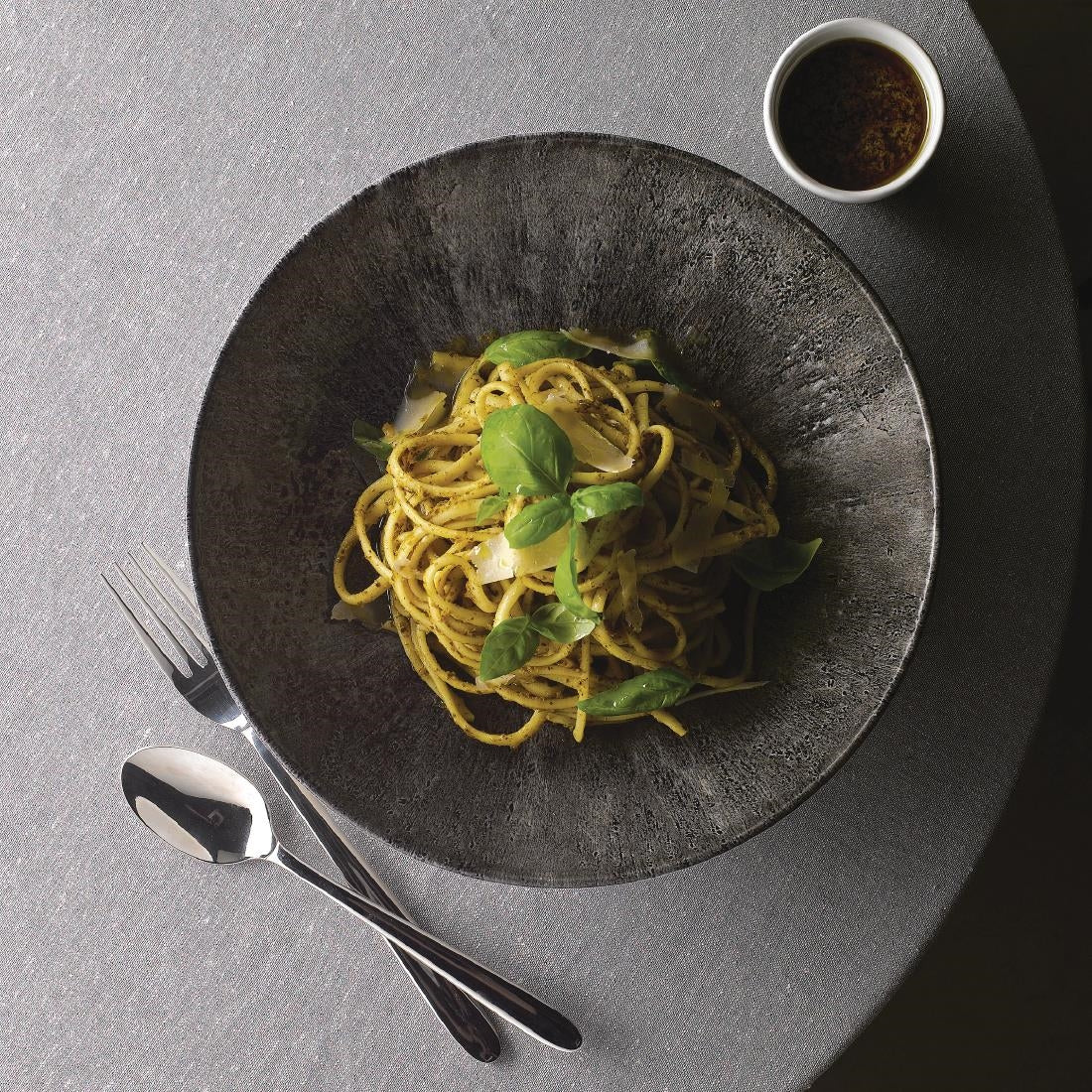 Churchill Stone Quartz Black Evolve Coupe Bowls 248mm (12 Pack)