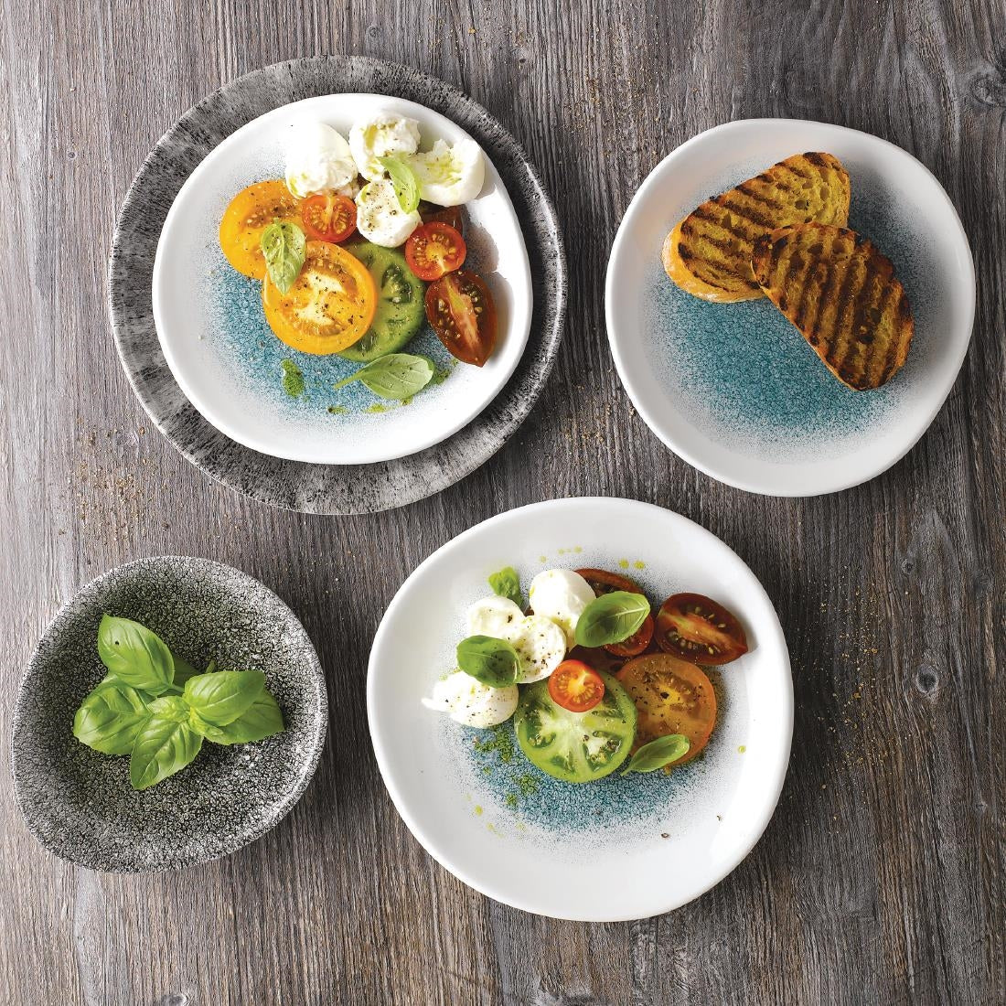 Churchill Raku Round Trace Plates Jade Green 210mm (12 Pack)