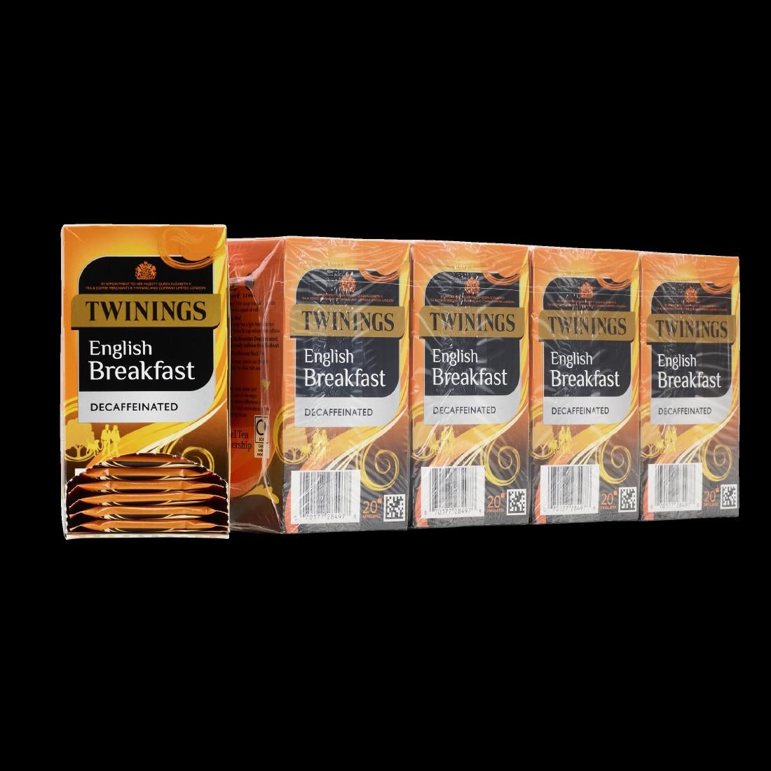 Twinings English Breakfast Decaffeinated Enveloped Tea Bags (80 Pack)