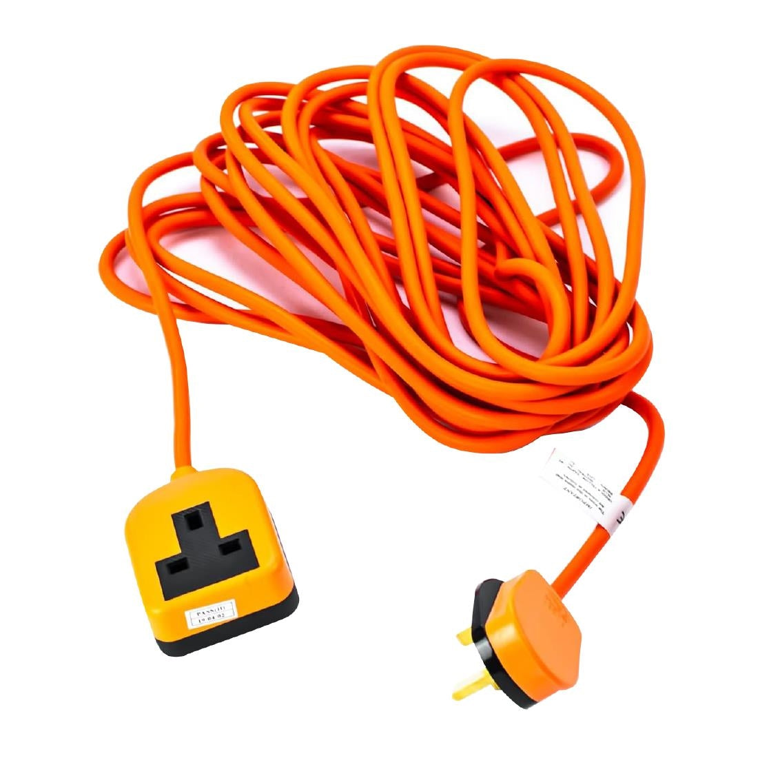Status Heavy Duty Extention Socket Lead with Orange Plug 10m