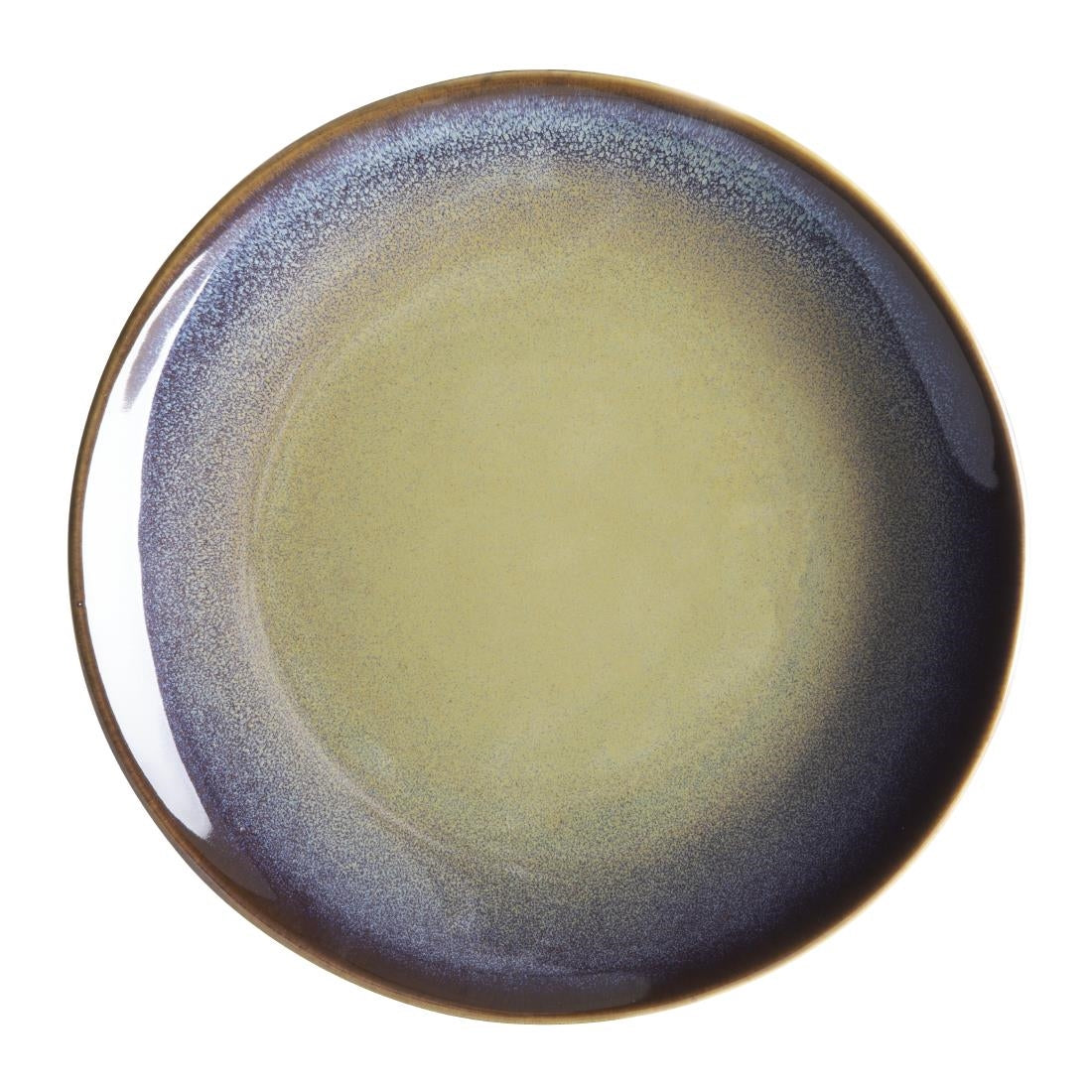 Olympia Birch Coupe Plates Aubergine 205mm (6 Pack)